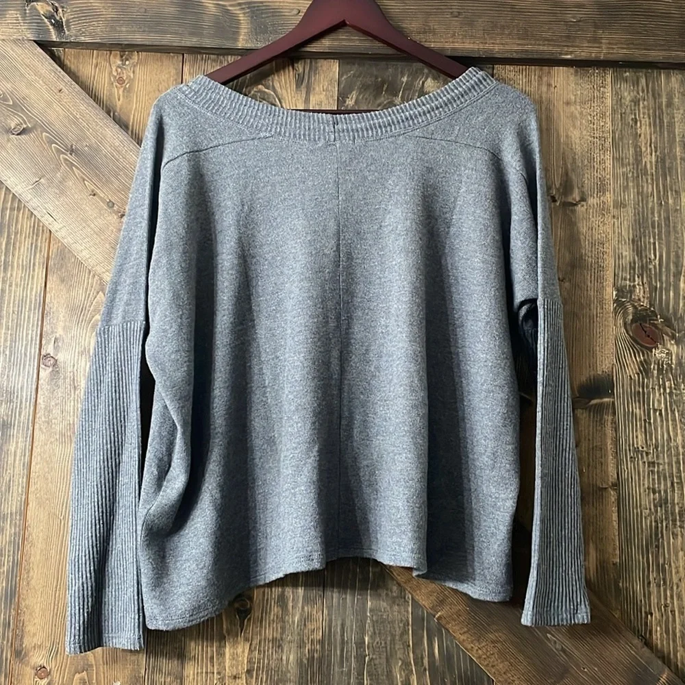 JOHNNY WAS Calme Tunnel Drawstring Crop Sweater